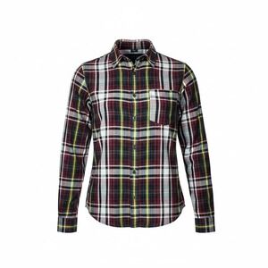 Duck Head Plaid Flannel Shirt Mens Large L Long Sleeve Cotton Maroon Green Gold